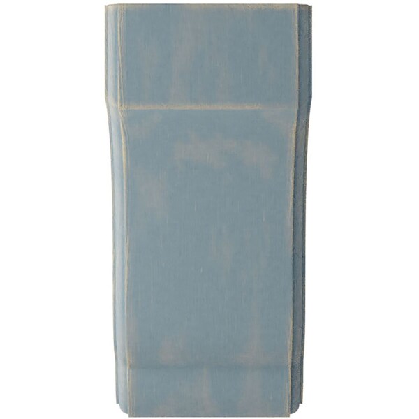 Ekena Millwork 4 3/4"W x 5 1/2"D x 10"H Capistrano Mission Wood Vintage Decor Corbel, Driftwood Blue - CORWD04X05X10CPBU