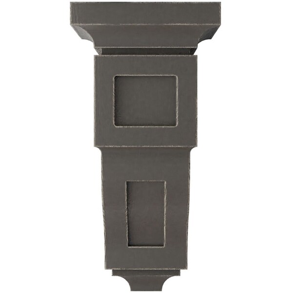 Ekena Millwork 6"W x 6 3/4"D x 12"H Large Reyes Wood Vintage Decor Corbel, Reclaimed Grey - CORWD06X06X12RYGY