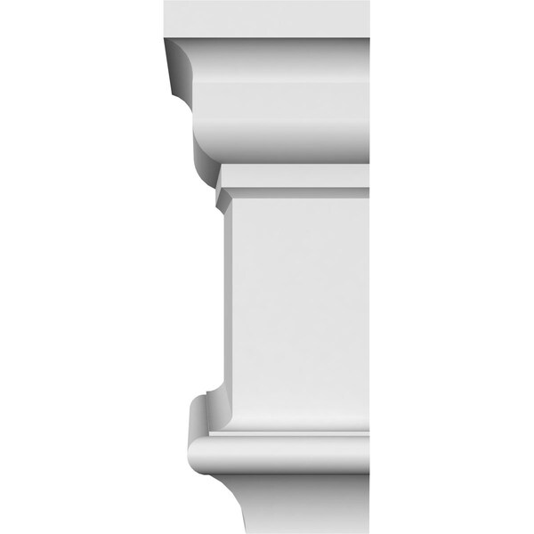 Ekena Millwork 134" Bottom Width x 135 1/2" Top Width x 4 5/8"H x 1 1/8"P Holmdel Crosshead - CRH05X134HO