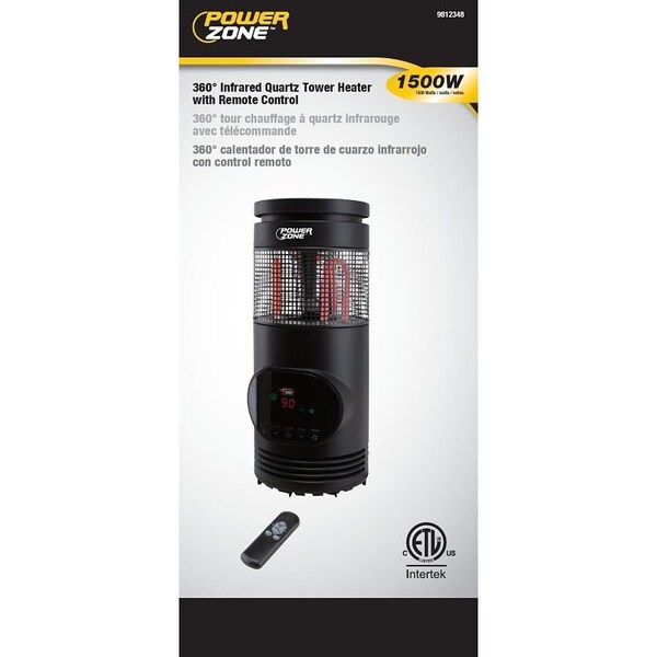 Powerzone PowerZone HT1167 Heater, Infrared 3-Element, 360 Degree - HT1167