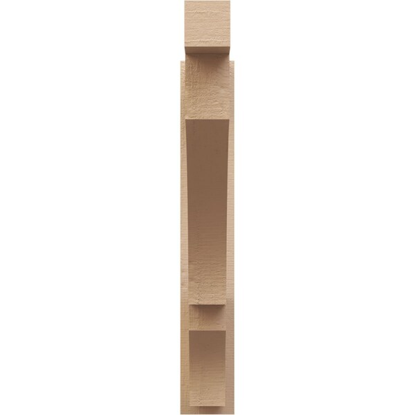 Ekena Millwork 5 1/2-in W x 32-in D x 36-in H Balboa Block Rough Cedar Woodgrain TimberThane Outlooker, Primed Tan - OUTUR055X32X36BOA44RCPR