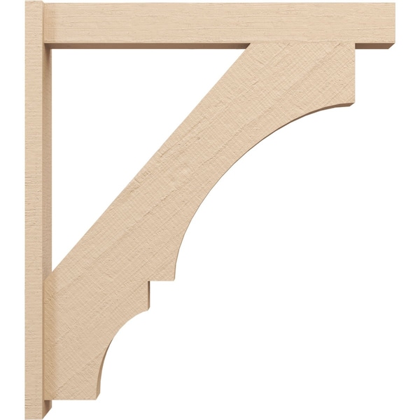 Ekena Millwork 5 1/2-in W x 32-in D x 36-in H Balboa Block Rough Cedar Woodgrain TimberThane Outlooker, Primed Tan - OUTUR055X32X36BOA44RCPR