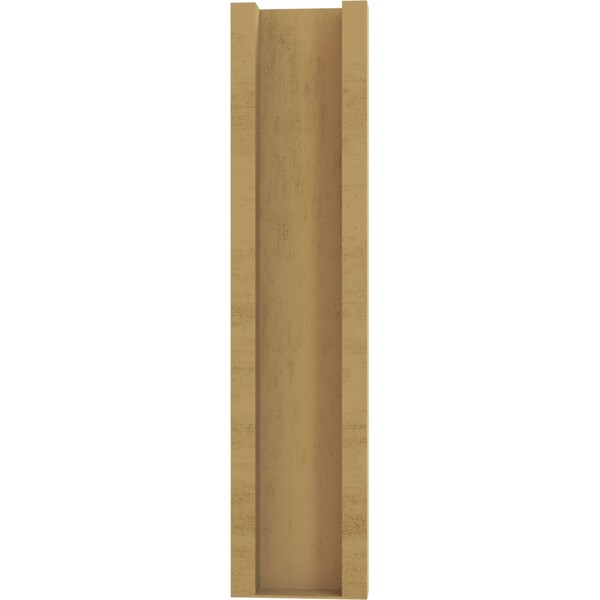 Ekena Millwork 5 1/2-in W x 12-in D x 24-in H Balboa Slat Rough Cedar Woodgrain TimberThane Outlooker, Primed Tan - OUTUR055X12X24BOA24RCPR