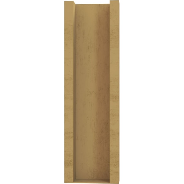 Ekena Millwork 6-in W x 16-in D x 20-in H Funston Trad Rough Cedar Woodgrain TimberThane Outlooker, Primed Tan - OUTUR060X16X20FST04RCPR
