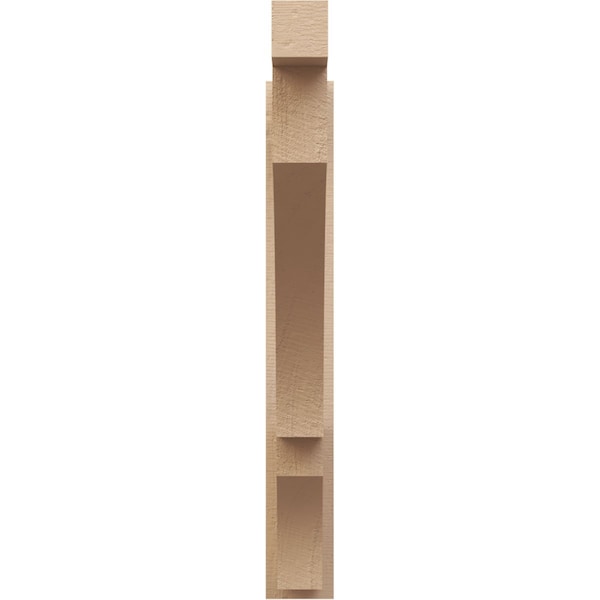 Ekena Millwork 5 1/2-in W x 34-in D x 42-in H Balboa Block Rough Cedar Woodgrain TimberThane Outlooker, Primed Tan - OUTUR055X34X42BOA44RCPR
