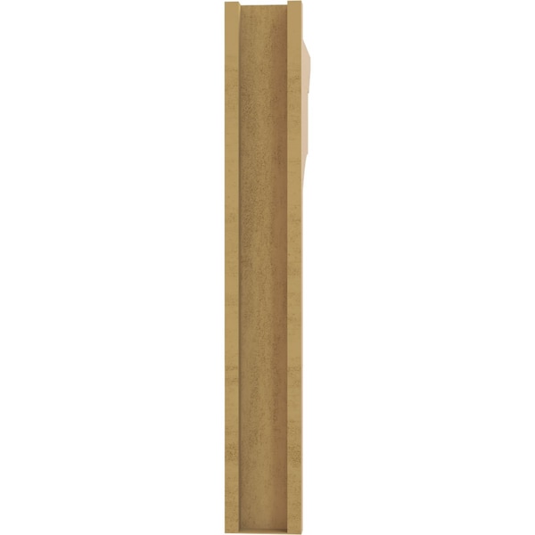 Ekena Millwork 5 1/2-in W x 26-in D x 38-in H Balboa Slat Rough Cedar Woodgrain TimberThane Outlooker, Primed Tan - OUTUR055X26X38BOA24RCPR