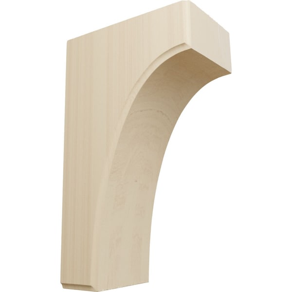 Ekena Millwork 3 1/2"W x 6"D x 10"H Clarksville Bracket, Rubberwood - BKTW04X06X10CVRW