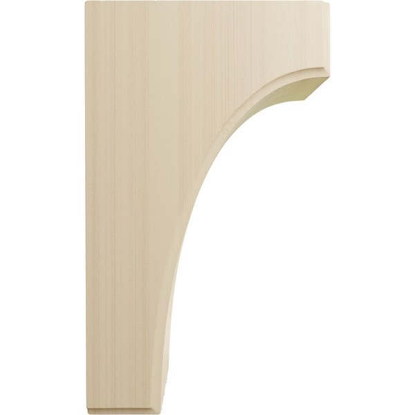 Ekena Millwork 3 1/2"W x 6"D x 10"H Clarksville Bracket, Rubberwood - BKTW04X06X10CVRW