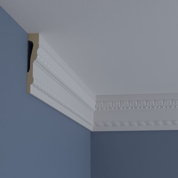 Ekena Millwork 5 1/8"H x 1 1/8"P x 94 1/2"L Bedford Acanthus Leaf Frieze - MLD05X01BE