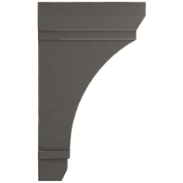 Ekena Millwork 2 1/4"W x 6"D x 10"H Stockport Wood Vintage Decor Bracket, Reclaimed Grey - BKTWD02X06X10STGY
