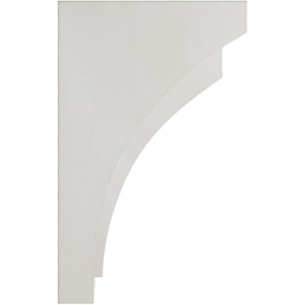 Ekena Millwork 2 1/2"W x 3 3/4"D x 6"H Mini Felix Wood Vintage Decor Corbel, Chalk Dust White - CORWD02X03X06FEWH