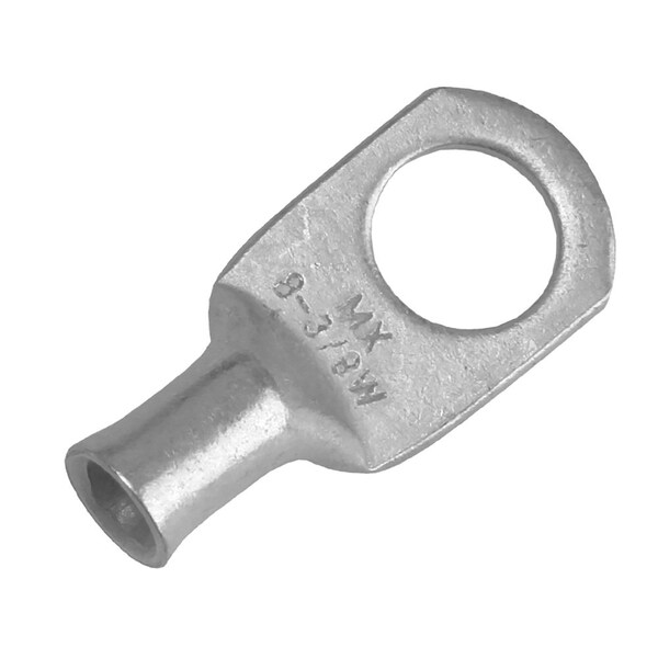 Pacer Tinned Lug 8 AWG - Tamaño de perno de 3/8 pulgadas - Paquete de 10 - TAE8-38R-10