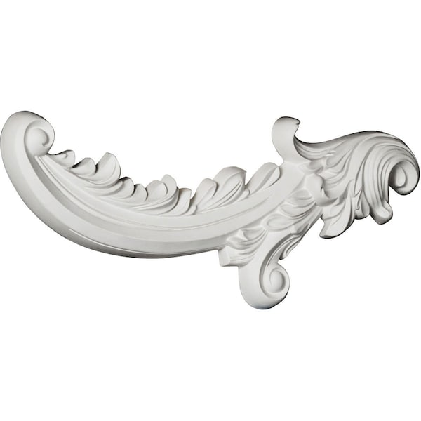 Ekena Millwork 6 5/8"W x 16"H x 1 1/4"P Medway Scroll Onlay, Left - ONL07X16X01ME-L