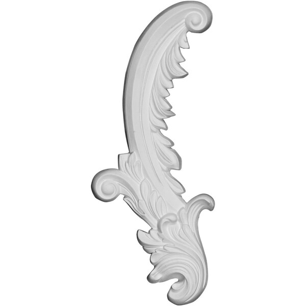 Ekena Millwork 6 5/8"W x 16"H x 1 1/4"P Medway Scroll Onlay, Left - ONL07X16X01ME-L