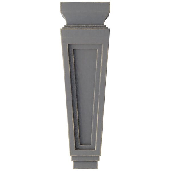 Ekena Millwork 3 7/8"W x 4 1/2"D x 14"H Arts and Crafts Wood Vintage Decor Corbel, Pebble Grey - CORWD03X04X14ARPG