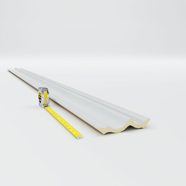 Ekena Millwork 3 7/8"H x 3 7/8"P x 5 1/2"F x 94 1/2"L Foster Traditional Smooth Crown Moulding - MLD03X03X05FO