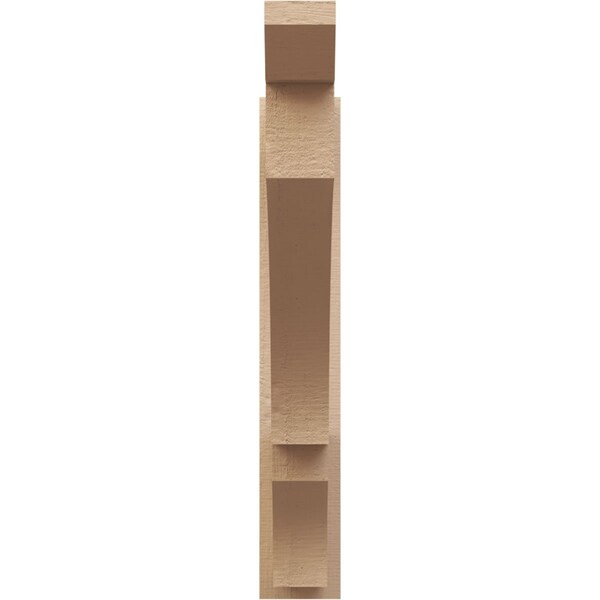 Ekena Millwork 5 1/2-in W x 34-in D x 34-in H Balboa Slat Rough Cedar Woodgrain TimberThane Outlooker, Primed Tan - OUTUR055X34X34BOA24RCPR