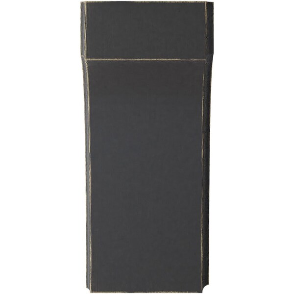 Ekena Millwork 3 1/2"W x 4"D x 8"H Clarksville Wood Vintage Decor Bracket, Black - BKTWD04X04X08CVBL