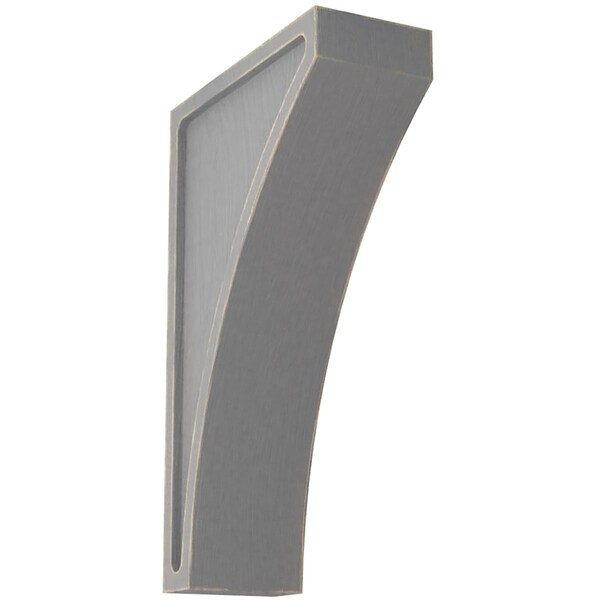 Ekena Millwork 3"W x 7 1/2"D x 12"H Extra Large Lawson Wood Vintage Decor Corbel, Pebble Grey - CORWD03X07X12LWPG