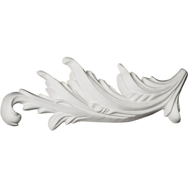 Ekena Millwork 3 1/8"W x 9 1/8"H x 7/8"P Robin Scroll Onlay, Left - ONL03X09X01RB-L
