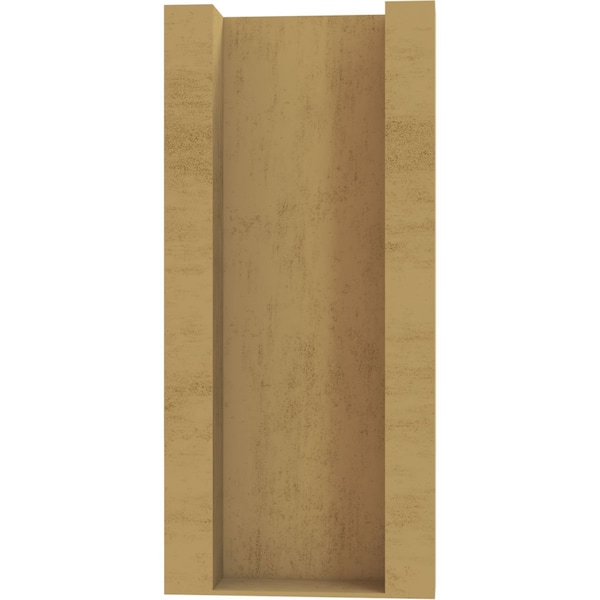 Ekena Millwork 5 1/2-in W x 12-in D x 12-in H Funston Block Rough Cedar Woodgrain TimberThane Outlooker, Primed Tan - OUTUR055X12X12FST44RCPR