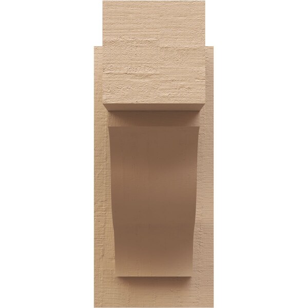 Ekena Millwork 5 1/2-in W x 12-in D x 12-in H Funston Block Rough Cedar Woodgrain TimberThane Outlooker, Primed Tan - OUTUR055X12X12FST44RCPR