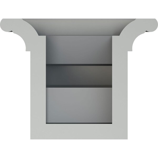 Ekena Millwork Endurathane Dublin Bracket, 6"W x 6 1/4"D x 4 5/8"H, Factory Primed - BKT06X05X04WA