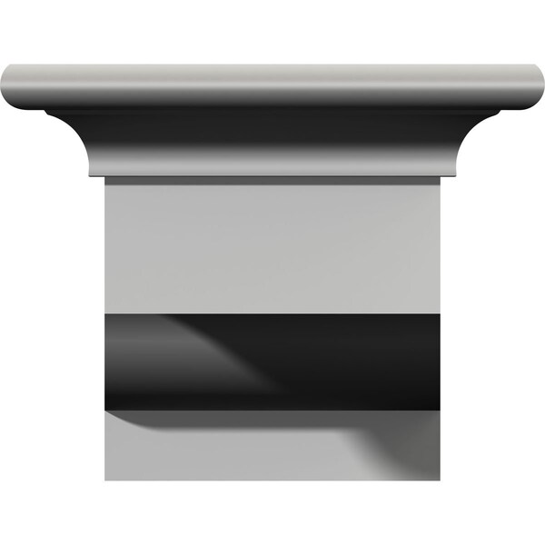 Ekena Millwork Endurathane Dublin Bracket, 6"W x 6 1/4"D x 4 5/8"H, Factory Primed - BKT06X05X04WA