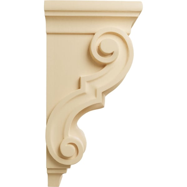 Ekena Millwork 4 1/2"W x 5"D x 10"H Medium Traditional Wood Corbel, Maple - CORW05X05X10TRMA