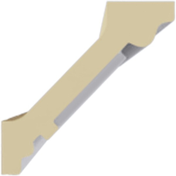 Ekena Millwork 2 1/8"H x 2 1/8"P x 3"F x 94 1/2"L Eris Crown Moulding - MLD01X01X03ER