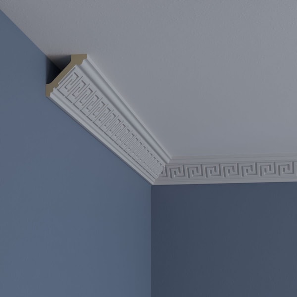 Ekena Millwork 2 1/8"H x 2 1/8"P x 3"F x 94 1/2"L Eris Crown Moulding - MLD01X01X03ER