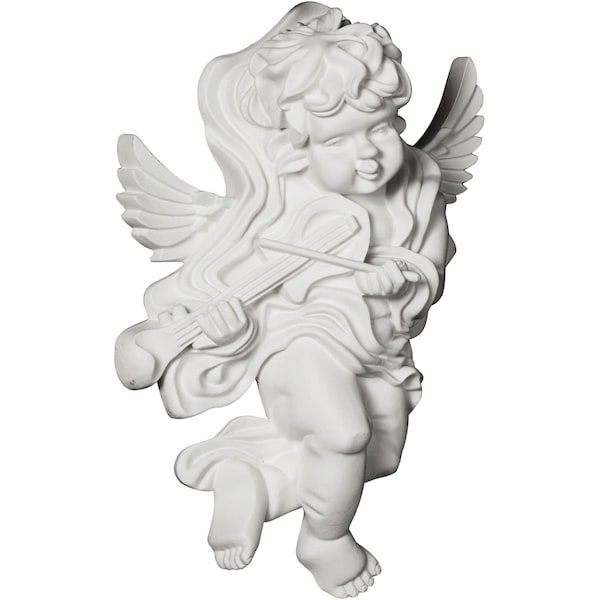 Ekena Millwork 9 1/4"W x 13 3/8"H x 4"P Classic Angel Onlay, Left - ONL09X13X04AN-L