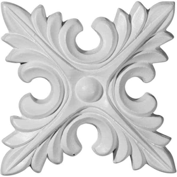 Ekena Millwork 5 3/4"W x 5 3/4"H x 5/8"P Lanarkshire Diamond Rosette - ROS04X04X00LA