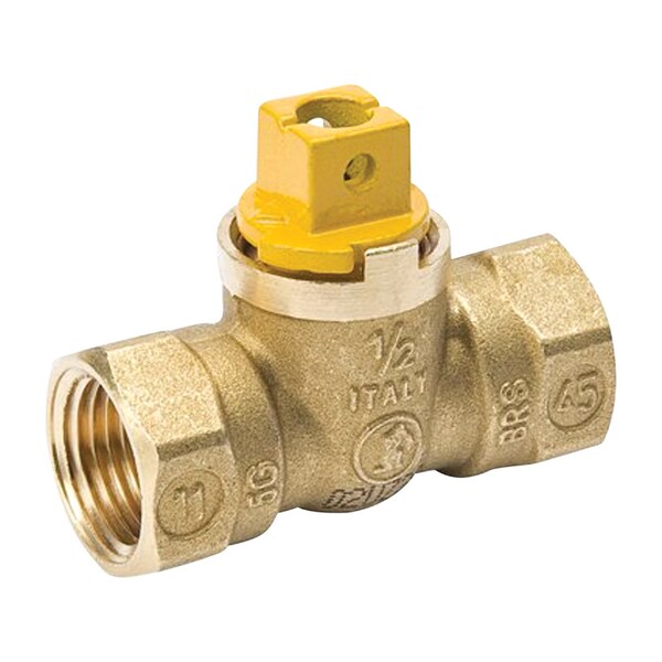 B & K B&K ProLine 1/2 in. Brass FIP Ball Valve Flat Head For Gas - 113-523
