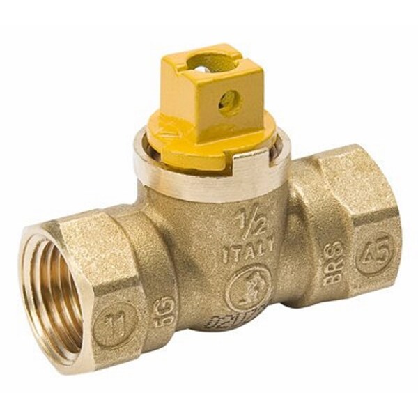 B & K B&K ProLine 1/2 in. Brass FIP Ball Valve Flat Head For Gas - 113-523