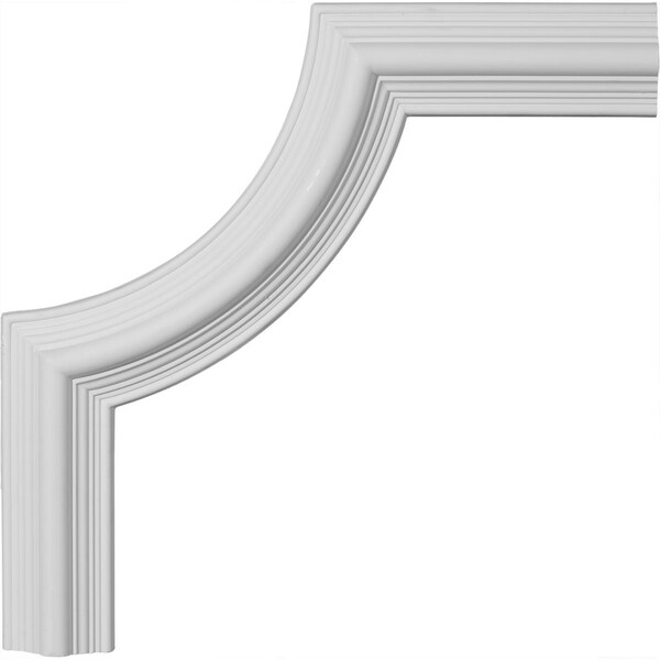 Ekena Millwork 17 3/4"W x 17 3/4"H, Bedford Panel Moulding Corner (matches moulding PML02X01BE) - PML17X17BE