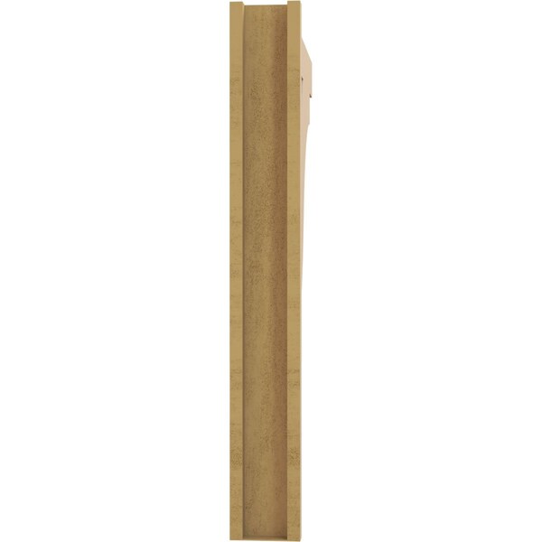 Ekena Millwork 5 1/2-in W x 30-in D x 42-in H Funston Block Rough Cedar Woodgrain TimberThane Outlooker, Primed Tan - OUTUR055X30X42FST44RCPR