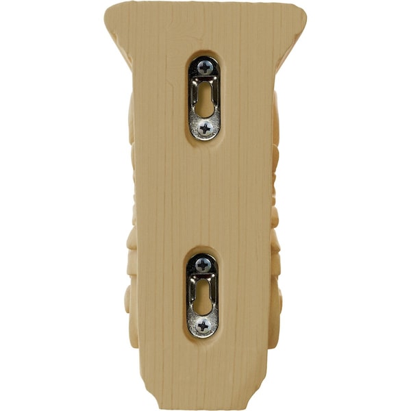 Ekena Millwork 3 1/2"W x 4"D x 7"H Small Shell Corbel, Alder - CORW03X04X07SHAL