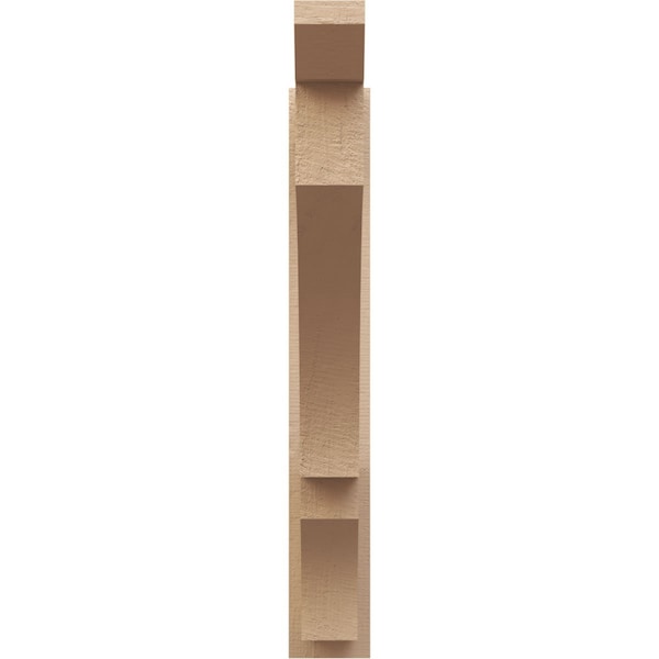 Ekena Millwork 6-in W x 34-in D x 42-in H Balboa Slat Rough Cedar Woodgrain TimberThane Outlooker, Primed Tan - OUTUR060X34X42BOA24RCPR