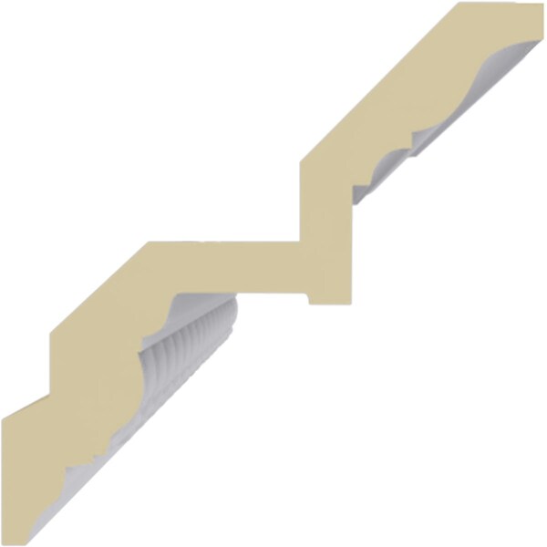 Ekena Millwork 3 1/2"H x 3 1/2"P x 5"F x 94 1/2"L Sussex Egg & Dart Crown Moulding - MLD03X03X05SU