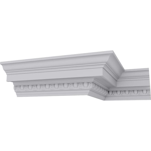 Ekena Millwork 3 1/2"H x 3 1/2"P x 5"F x 94 1/2"L Sussex Egg & Dart Crown Moulding - MLD03X03X05SU