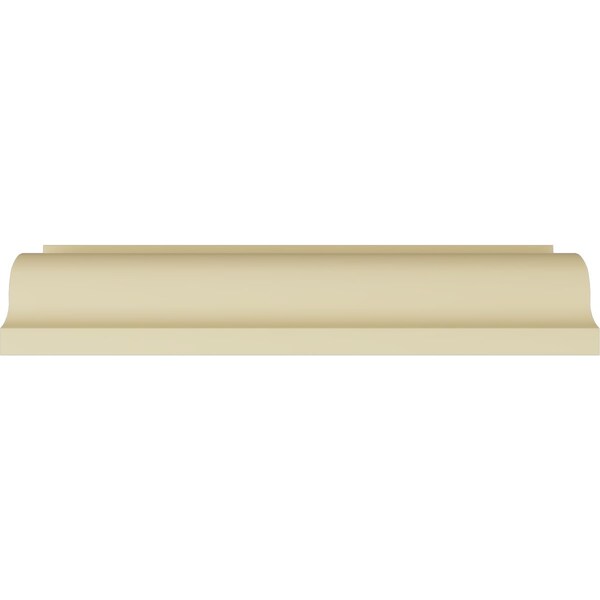 Ekena Millwork 3 3/8"H x 4 3/4"P x 5 7/8"F x 94 1/2"L Devon Smooth Crown Moulding - MLD03X04X05DE