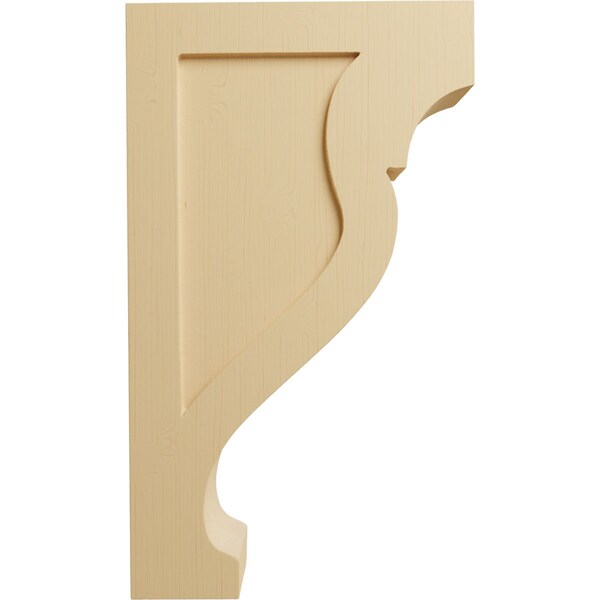 Ekena Millwork 2 1/8"W x 7"D x 12"H Medium Rockport Wood Corbel, Alder - CORW02X07X12RKAL