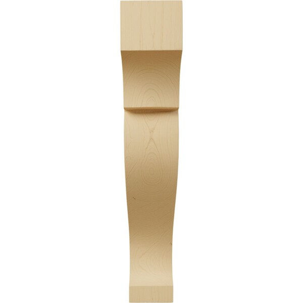 Ekena Millwork 2 1/8"W x 7"D x 12"H Medium Rockport Wood Corbel, Alder - CORW02X07X12RKAL