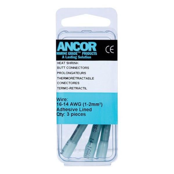 Conector de empalme termocontraíble revestido de 16-14 Awg de grado marino Ancor-Marinco 309103 - 8392813.