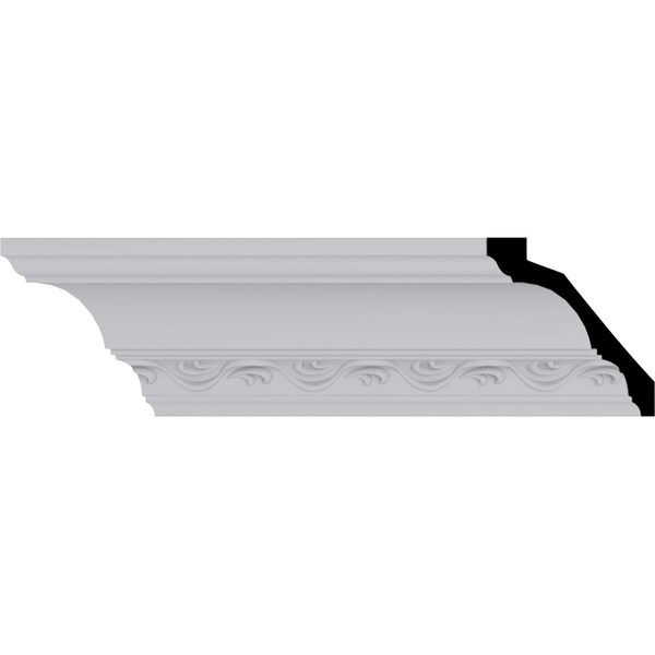 Ekena Millwork 4 1/4"H x 4"P x 5 3/4"F x 94 1/2"L, (3 7/8" Repeat), Loera Crown Moulding - MLD04X04X05LO