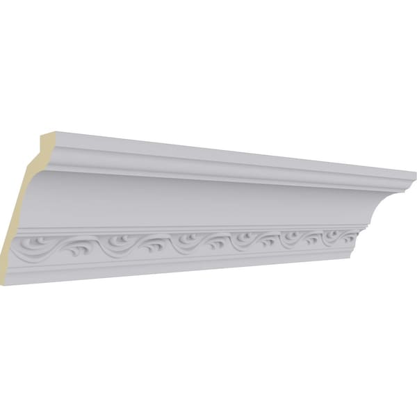 Ekena Millwork 4 1/4"H x 4"P x 5 3/4"F x 94 1/2"L, (3 7/8" Repeat), Loera Crown Moulding - MLD04X04X05LO