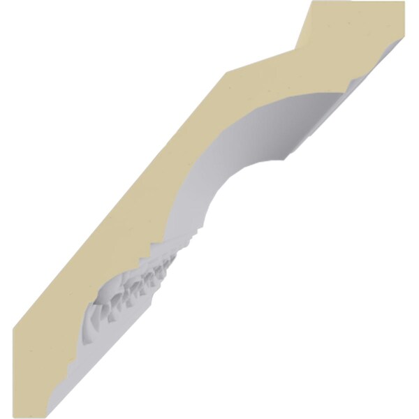 Ekena Millwork 4 1/4"H x 4"P x 5 3/4"F x 94 1/2"L, (3 7/8" Repeat), Loera Crown Moulding - MLD04X04X05LO