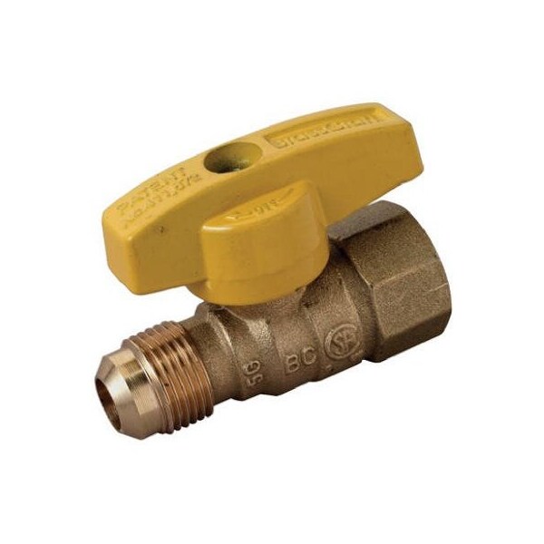 Brass Craft Service Parts 12ODx12FIP GasValve - PSSD-41