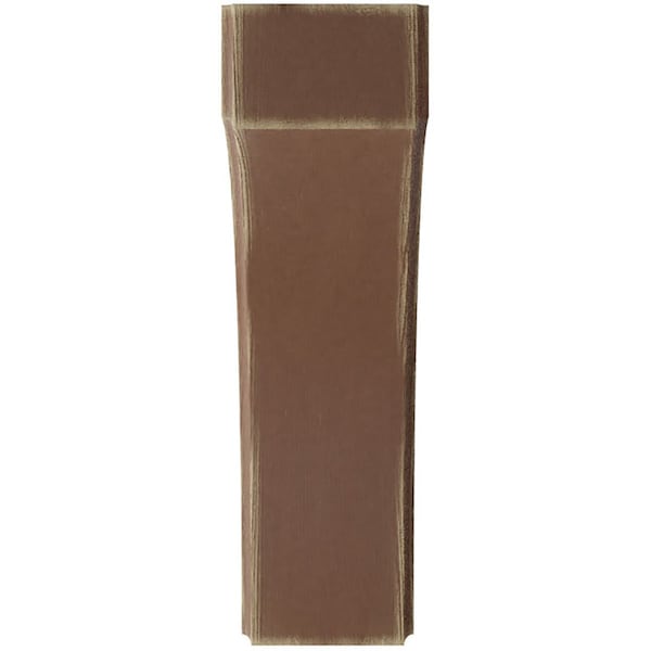 Ekena Millwork 3 1/2"W x 10"D x 12"H Clarksville Wood Vintage Decor Bracket, Weathered Brown - BKTWD04X10X12CVBR